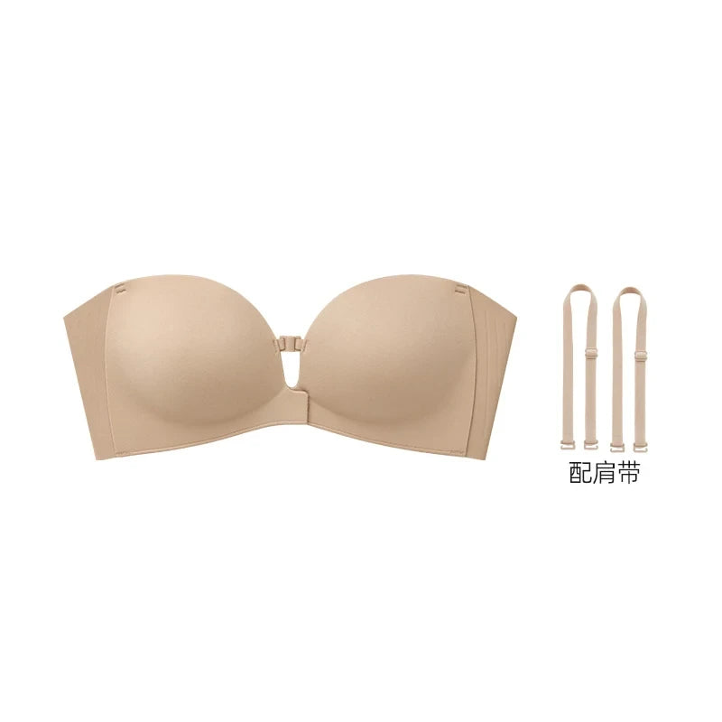 Front Closure Strapless Bra