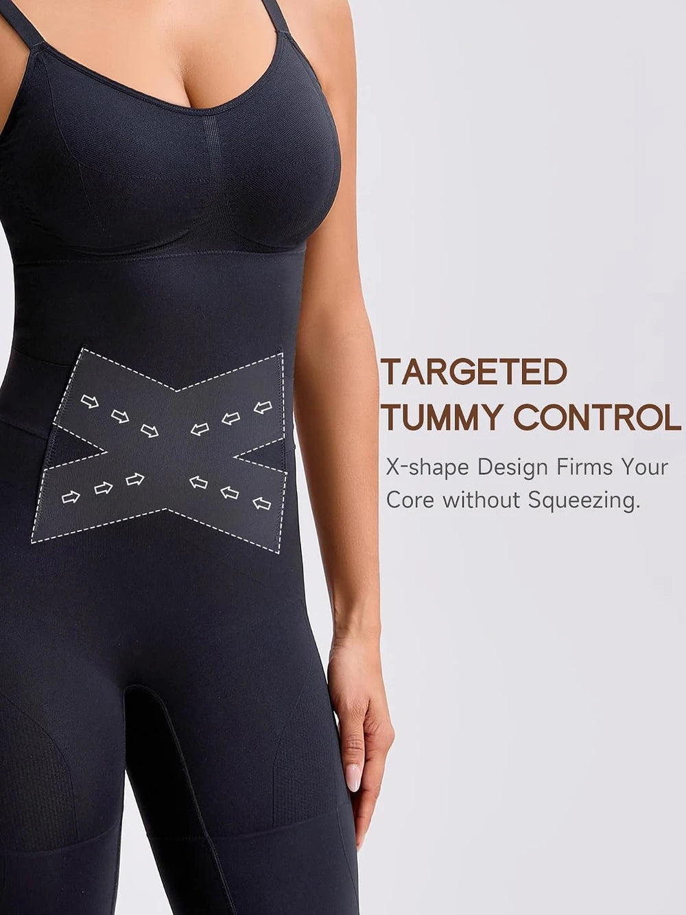 Bathroom Friendly Seamless Shapewear Bodysuit