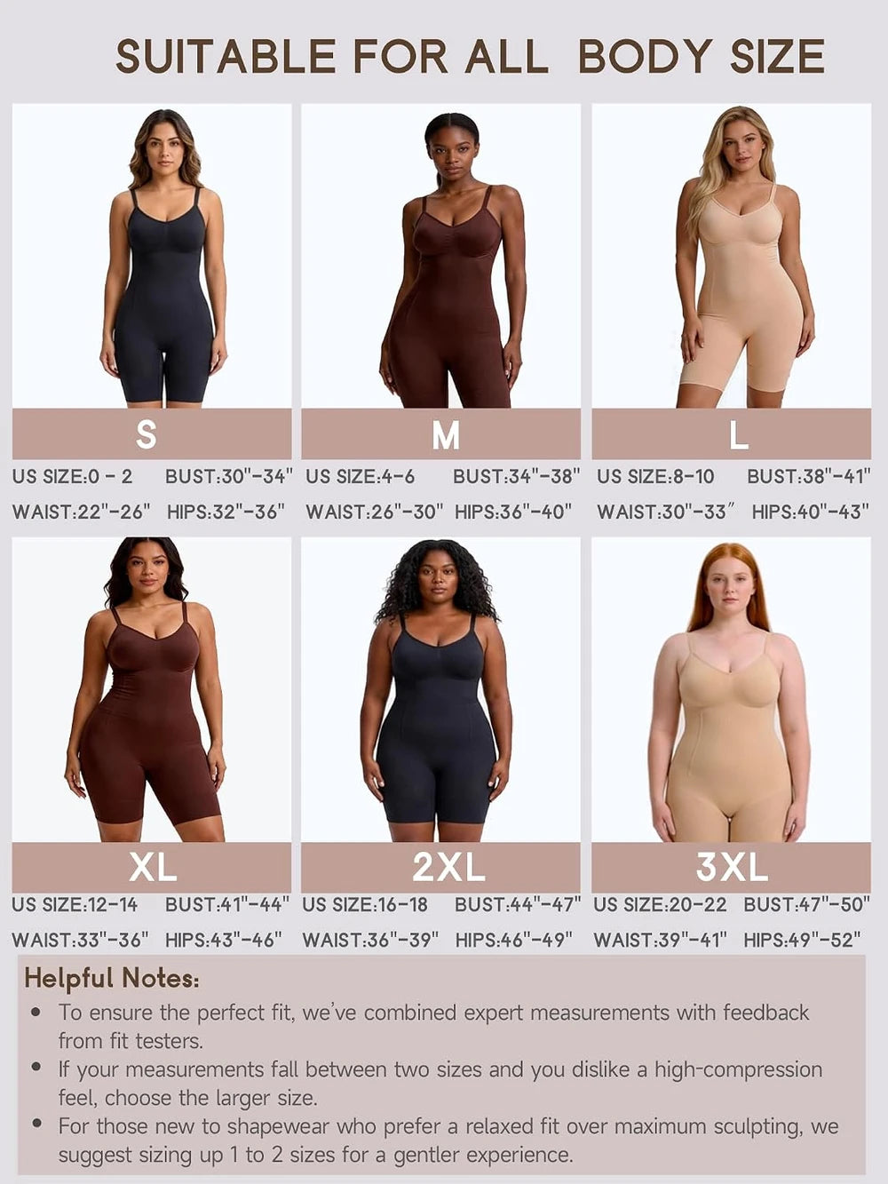 Bathroom Friendly Seamless Shapewear Bodysuit