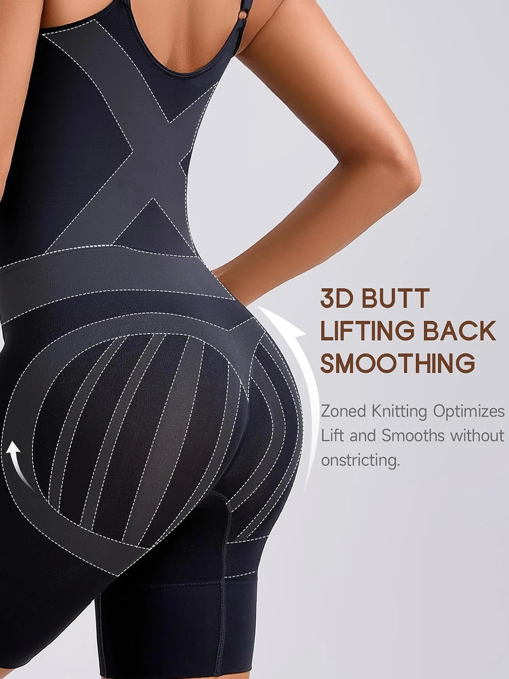 Bathroom Friendly Seamless Shapewear Bodysuit